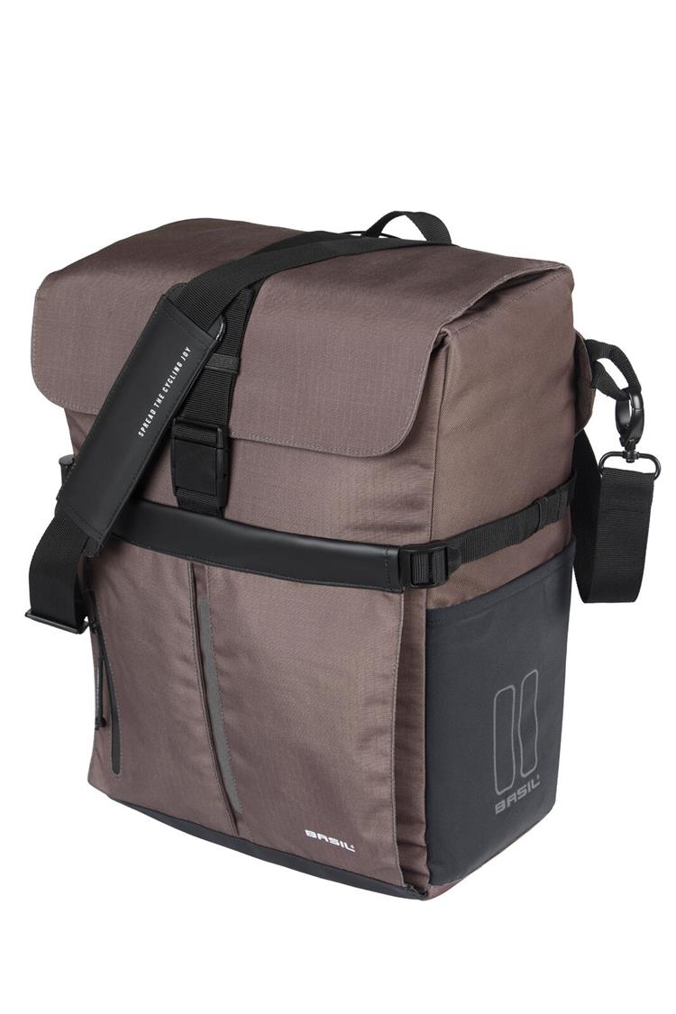 Load image into Gallery viewer, 18429 Basil Move commuter bicycle bag MIK studs br
