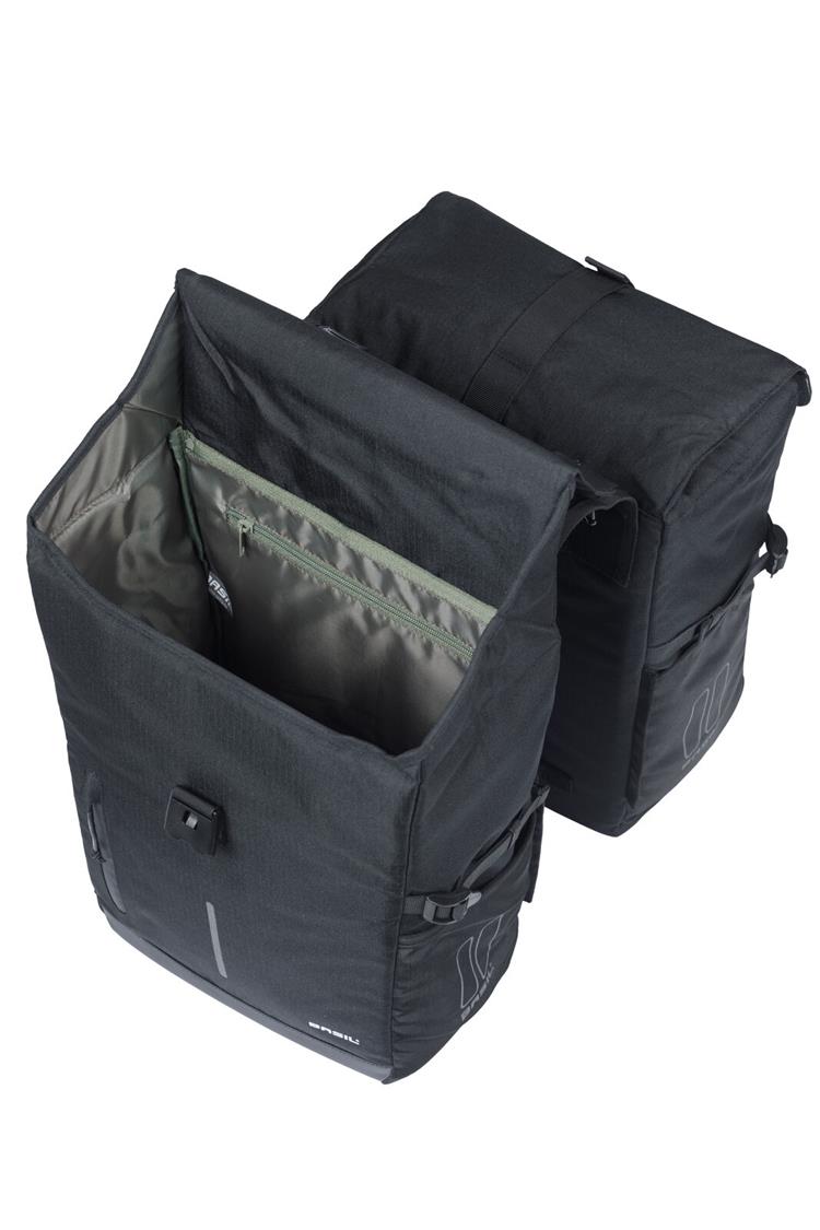 Load image into Gallery viewer, 18430 Basil Move double bicycle bag black_3-medium