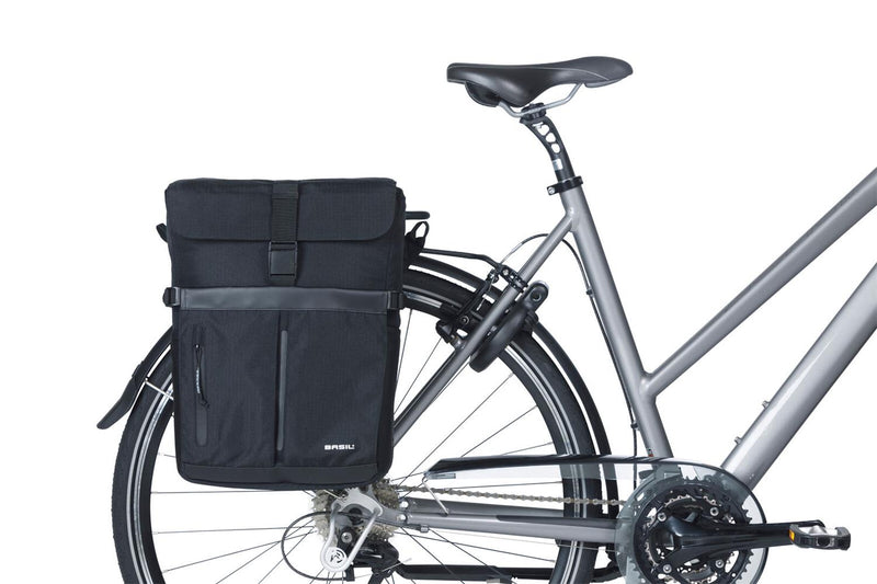 Load image into Gallery viewer, 18428 Basil Move commuter bicycle bag MIK studs bl