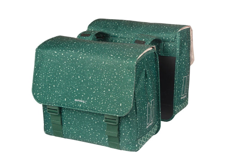 Load image into Gallery viewer, 18415 Basil Flair double bicycle bag green_1-mediu