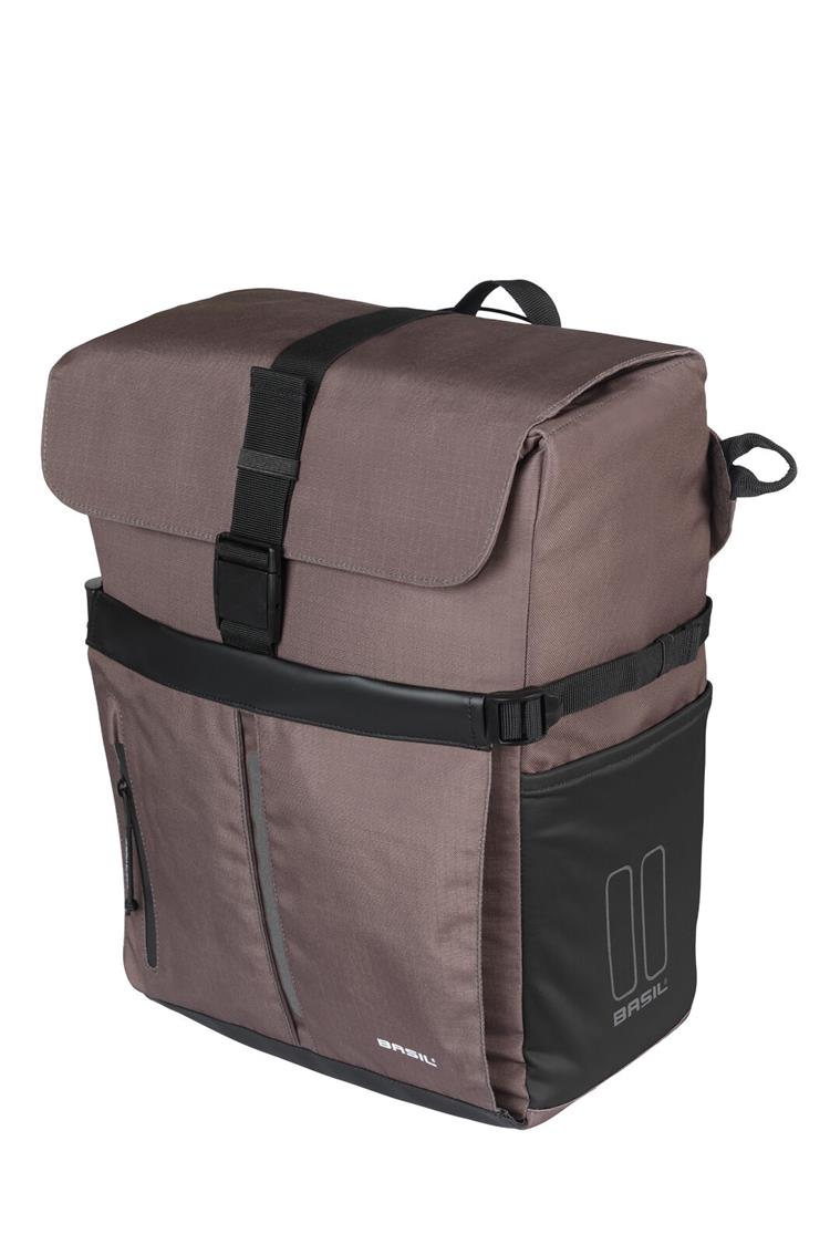 Load image into Gallery viewer, 18429 Basil Move commuter bicycle bag MIK studs br