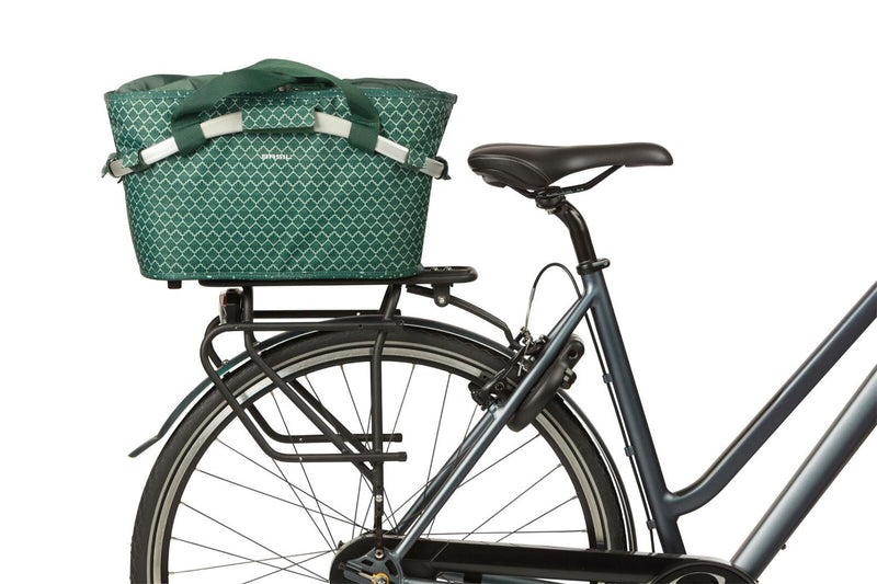 Load image into Gallery viewer, 11346 Basil Flair carry all rear basket MIK green_