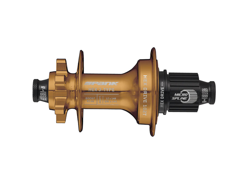 Load image into Gallery viewer, SPANKHEX_J-TYPE_Boost_R148_Microspline_Hub_Bronze1