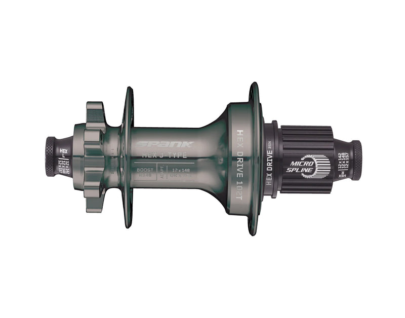 Load image into Gallery viewer, SPANKHEX_J-TYPE_Boost_R148_Microspline_Hub_Gun-Met