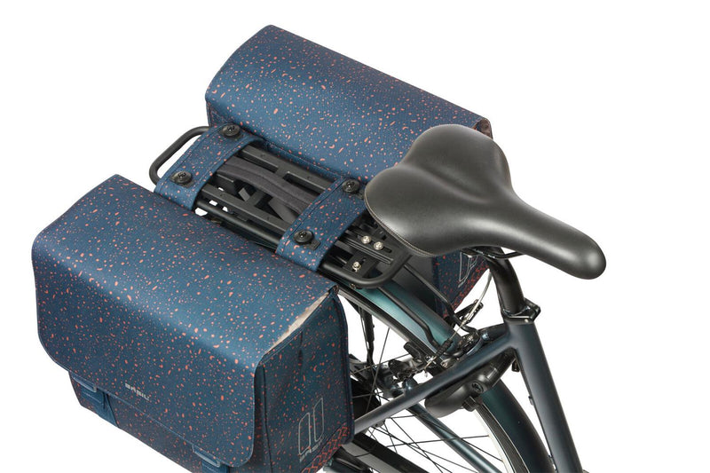 Load image into Gallery viewer, 18418 Basil Flair double bicycle bag MIK navy_6-me