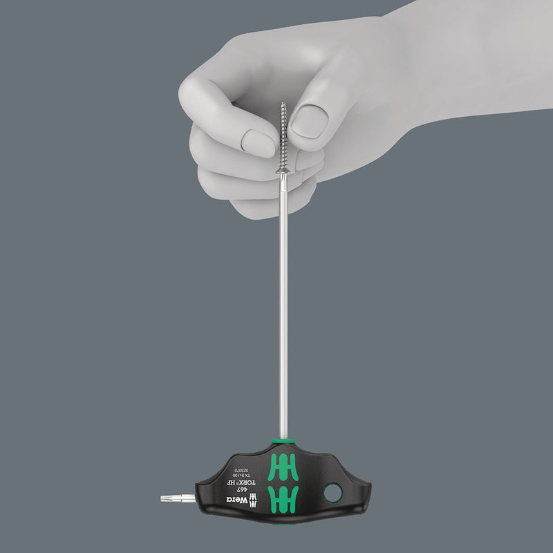 Load image into Gallery viewer, The HF tools developed by Wera are ideal as they feature an optimised geometry of the original TORX profile. The wedging forces resulting from the surface pressure between the drive tip & the screw profile mean that the screw is securely held.