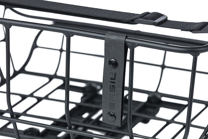 Load image into Gallery viewer, basil-portland-bicycle-basket-mik-rear-matt-black