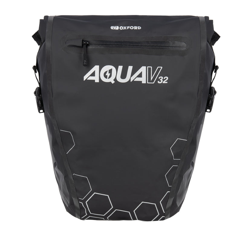 Load image into Gallery viewer, Oxford Aqua V32 Waterproof Double Pannier Bag - Front
