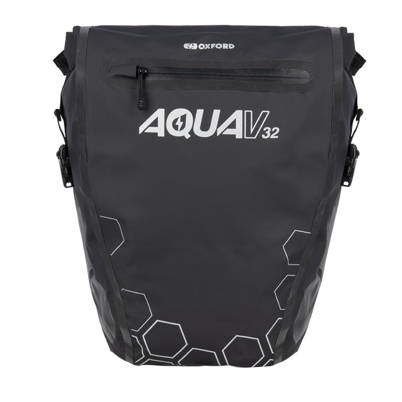 Load image into Gallery viewer, Oxford Aqua V32 Waterproof Double Pannier Bag - Front