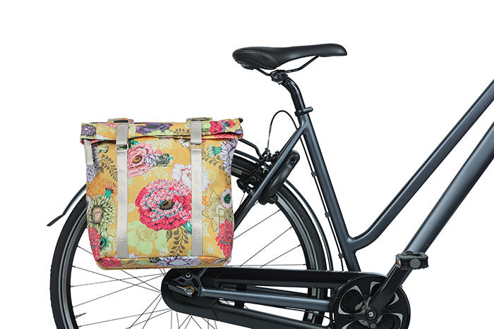 Load image into Gallery viewer, basil-bloom-field-double-pannier-bag-28-35-litres