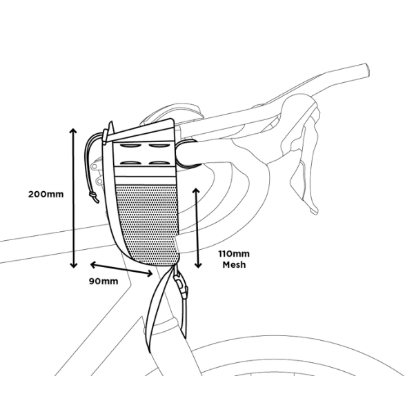 Load image into Gallery viewer, Race Stem Bag Dimensions