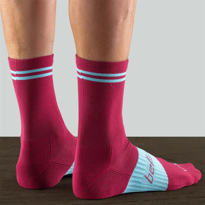 Load image into Gallery viewer, Victory-Sock-Burgundy-06