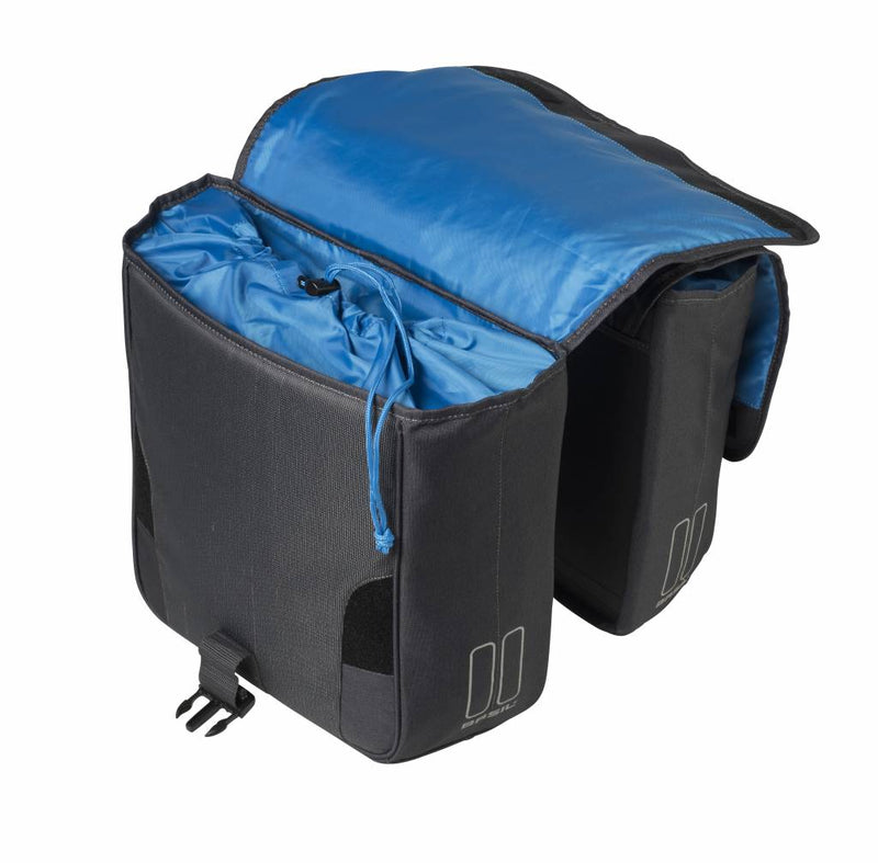 Load image into Gallery viewer, basil-sport-design-dubbele-bag-32l-graphite open