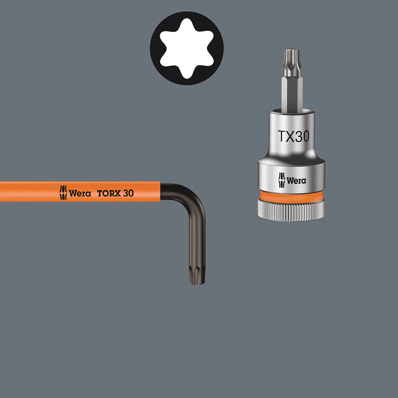 Load image into Gallery viewer, Take it easy tool finder system - with profile and size colour-coding for quick and easy tool selection. Colour-coded system for hexagon & TORX L Keys