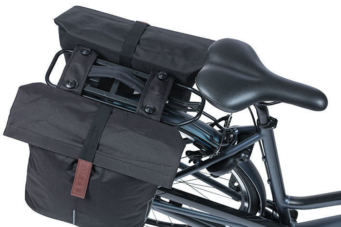 Load image into Gallery viewer, basil-city-double-pannier-bag-mik-28-32-litres-bla
