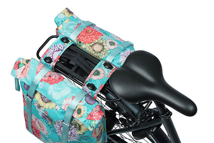 Load image into Gallery viewer, basil-bloom-field-double-pannier-bag-mik-28-35-lit