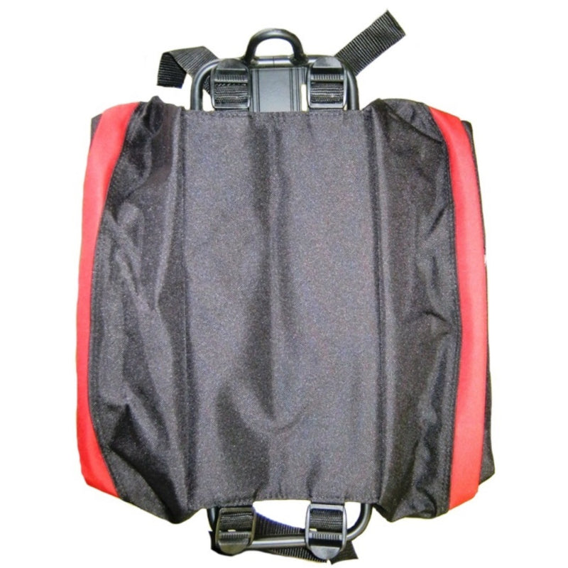 Load image into Gallery viewer, Shakeland Double Pannier Bag Red/Black - Top View