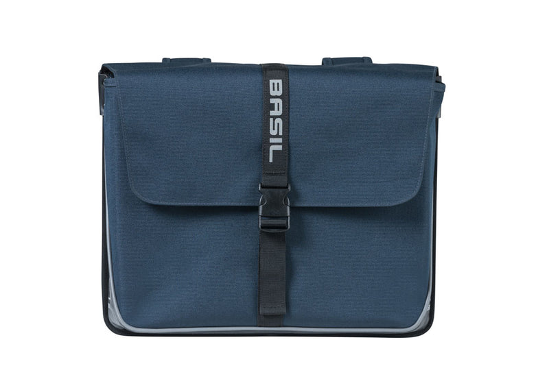 Load image into Gallery viewer, basil-forte-double-bicycle-bag-35-liter-blue-black