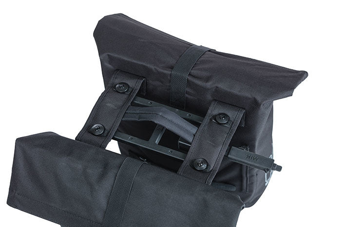 Load image into Gallery viewer, basil-city-double-pannier-bag-mik-28-32-litres-bla