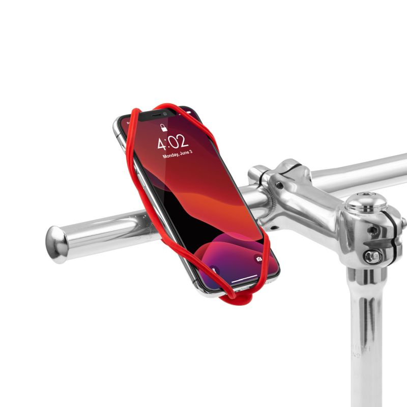 Load image into Gallery viewer, Bone Collection Bike Tie 4 Smartphone Holder Red