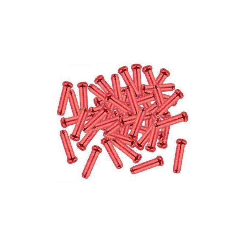 Load image into Gallery viewer, Fibrax Alloy Non-Fray Cable Ends Red - Unpackaged