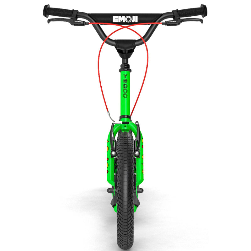 Load image into Gallery viewer, Yedoo Wzoom Emoji Scooter 16/12" Green - Front