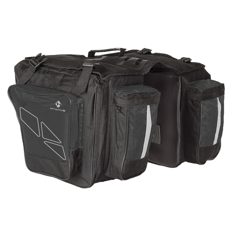 Load image into Gallery viewer, M-Wave Amsterdam Triple Pannier Bag - Side Bags