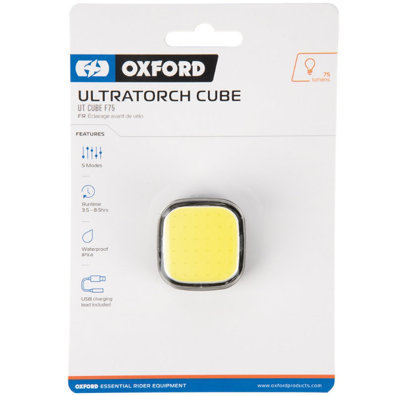 Load image into Gallery viewer, Oxford UltraTorch Cube F75 Front Light - Packaging
