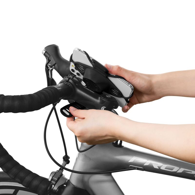 Load image into Gallery viewer, Bone Collection Bike Tie Pro 4 + Power Strap Smartphone Holder Black