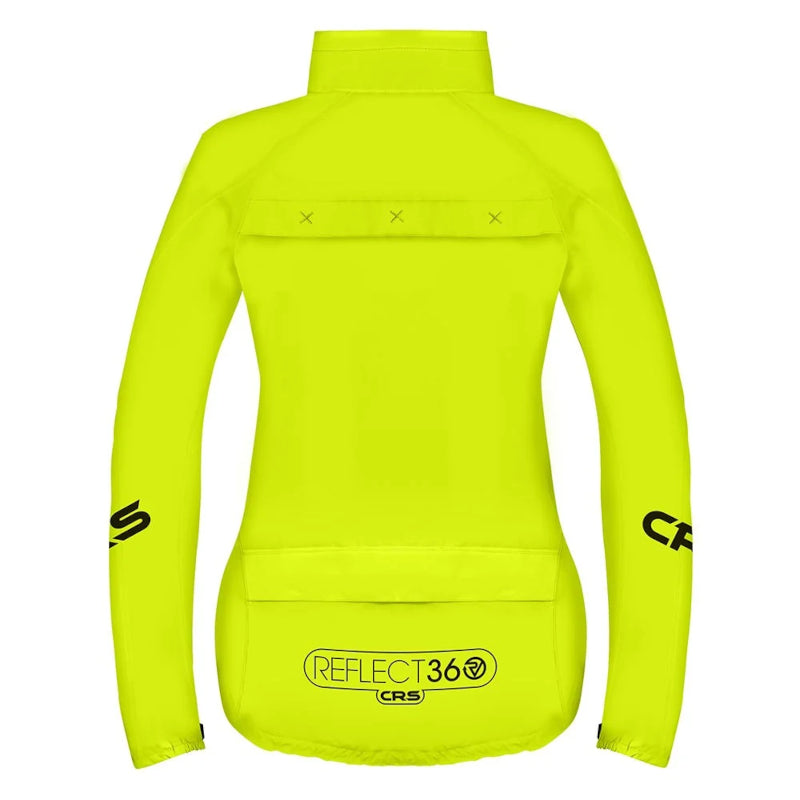 Load image into Gallery viewer, Proviz Reflect360 CRS Women's Cycling Jacket Yellow - Rear