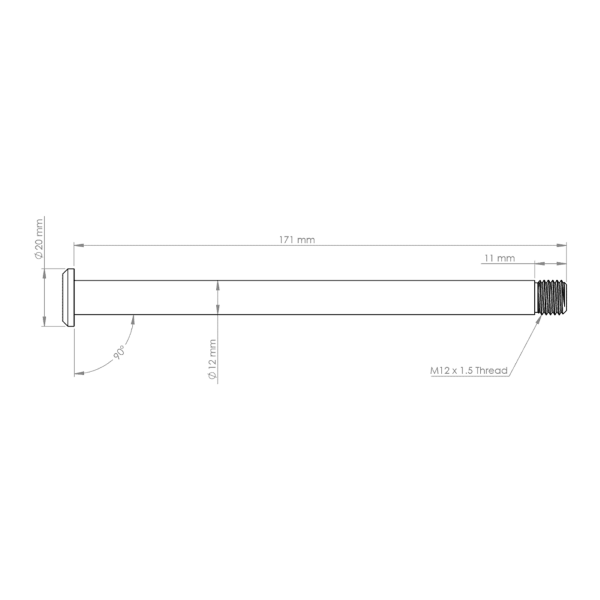 Load image into Gallery viewer, Yeti 171mm Rear Axle tn