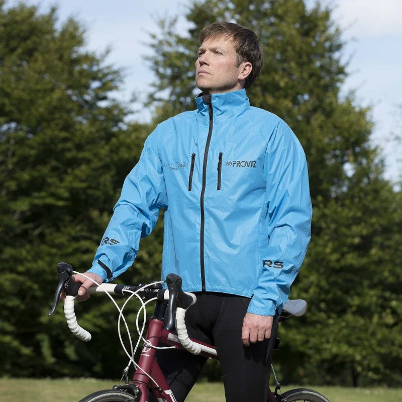 Load image into Gallery viewer, Proviz Reflect360 CRS Men's Cycling Jacket Blue - Use