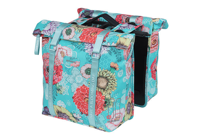 Load image into Gallery viewer, basil-bloom-field-double-pannier-bag-mik-28-35-lit