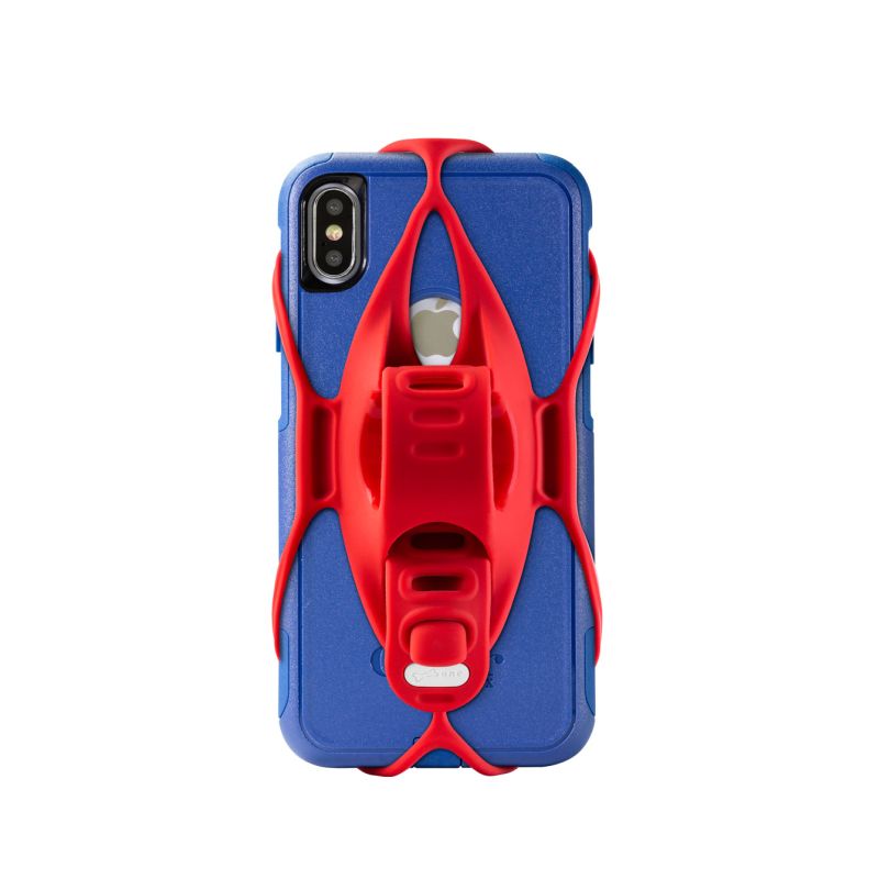 Load image into Gallery viewer, Bone Collection Bike Tie 4 Smartphone Holder Red