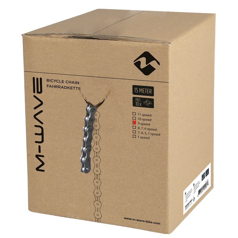 Load image into Gallery viewer, M-Wave 9 Speed Chain 15m Workshop Roll