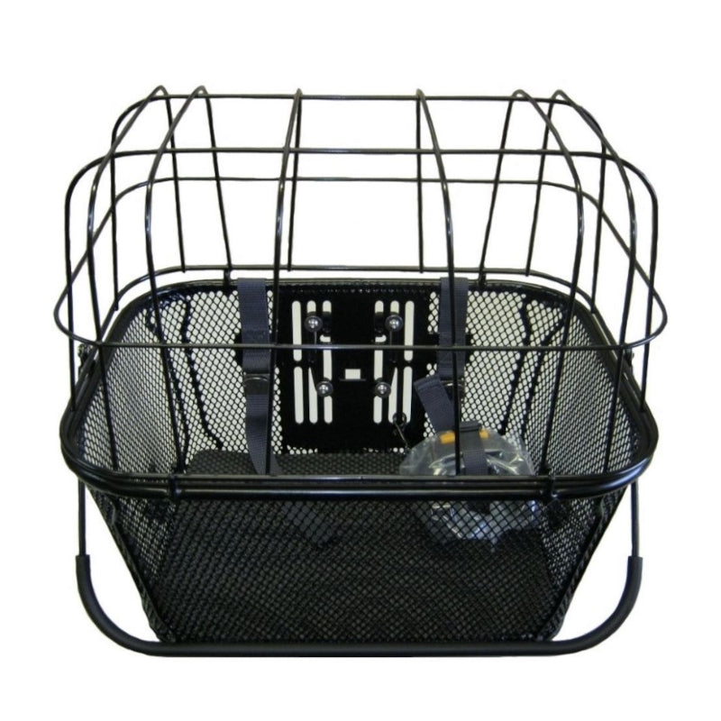 Load image into Gallery viewer, Quick Release Pet Basket with Cover - Front View