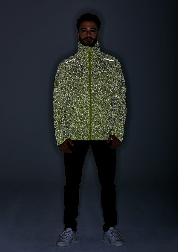 Load image into Gallery viewer, basil-skane-hivis-bicycle-rain-jacket-men-neon-yel