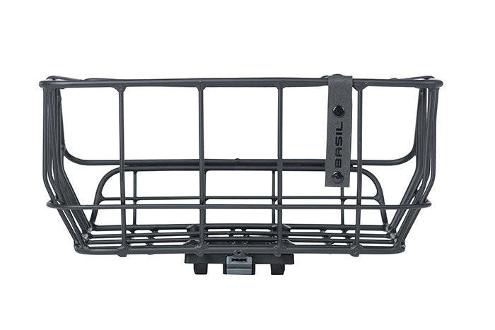 Load image into Gallery viewer, basil-portland-bicycle-basket-mik-rear-matt-black