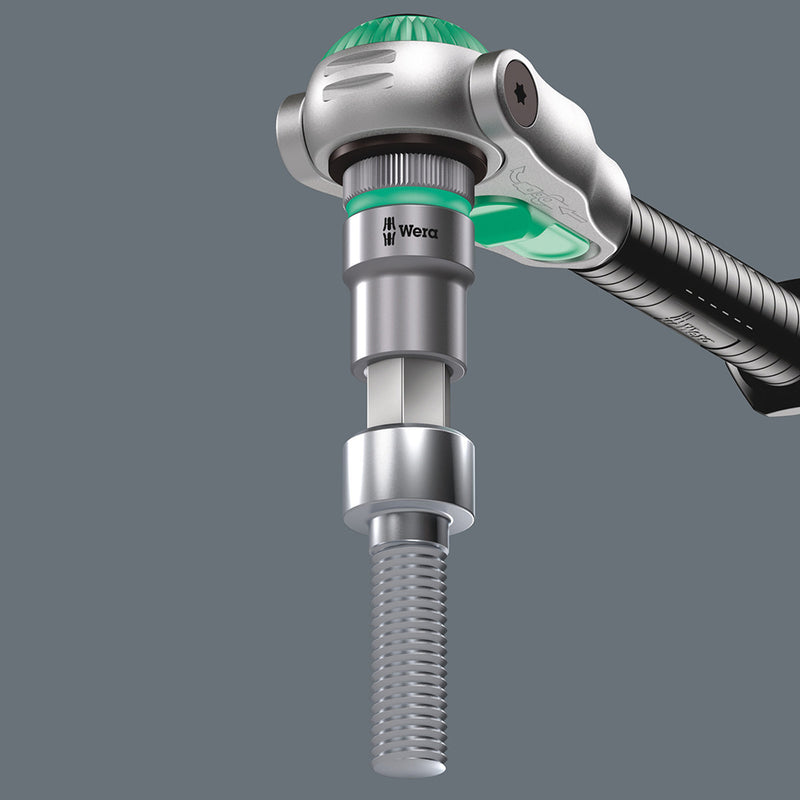 Load image into Gallery viewer, The clamping of the screw is achieved by a flexible locking ball. The holding function is especially helpful in confined, hard-to-reach spaces, where there is no room for a second hand to secure the screw.