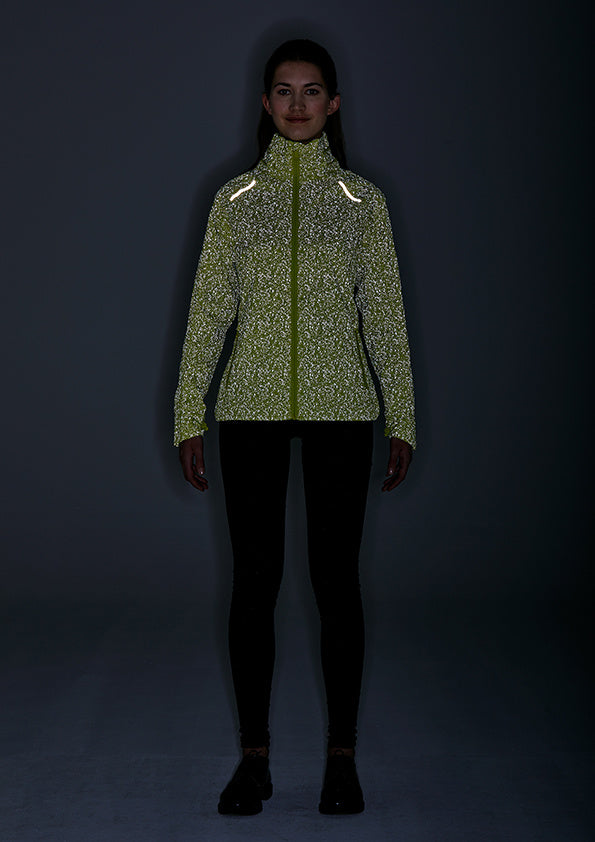 Load image into Gallery viewer, basil-skane-hivis-bicycle-rain-jacket-women-neon-y