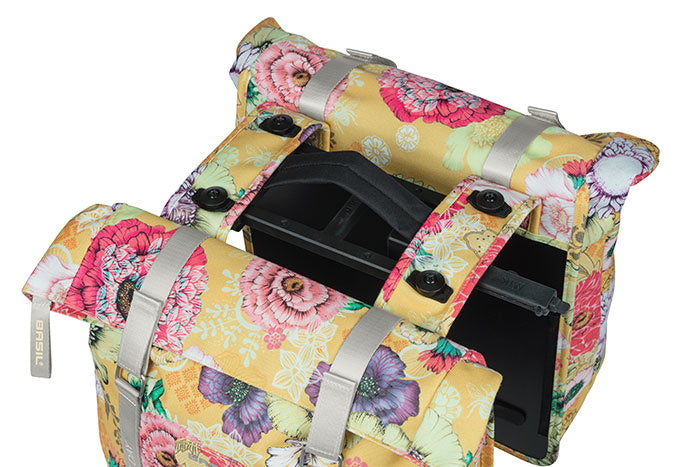 Load image into Gallery viewer, basil-bloom-field-double-pannier-bag-mik-28-35-lit