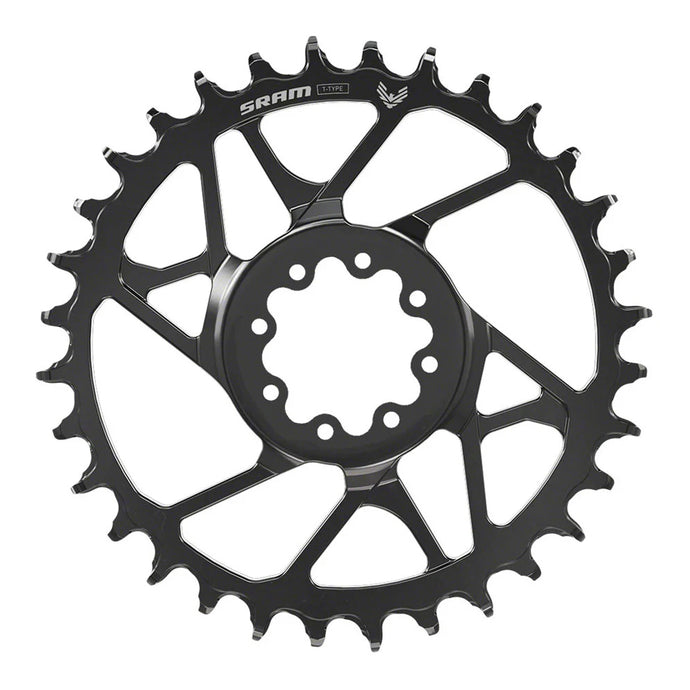 SRAM Chain Ring T-TYPE Eagle 32T Steel Direct Mount 3mm Offset Eagle (including 8 bolts) Black - S1000
