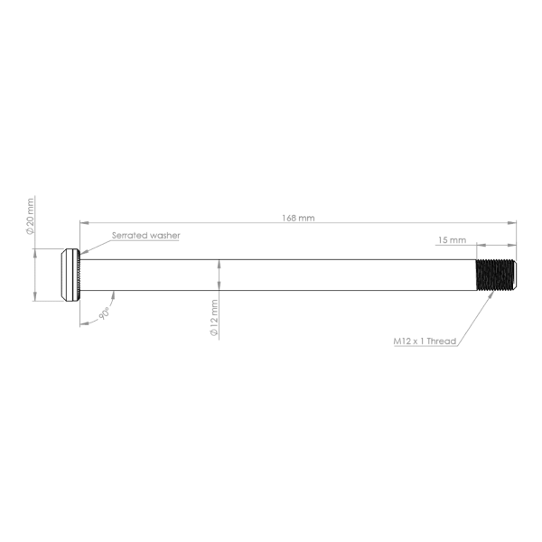 Load image into Gallery viewer, Santa Cruz 168.5mm Rear Axle tn
