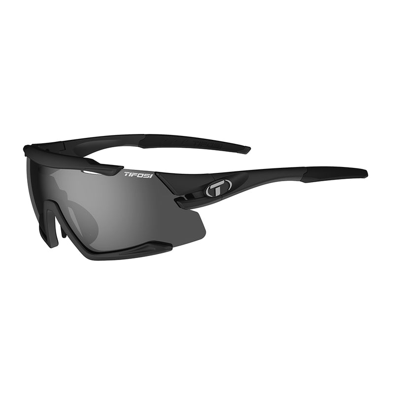 Load image into Gallery viewer, Tifosi Aethon Matte Black, Smoke/AC Red/Clear Lens
