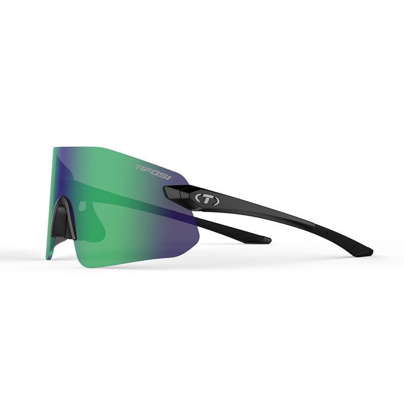 Load image into Gallery viewer, Tifosi Vogel SL Sunglasses Gloss Black with Smoke Green Mirror Lens
