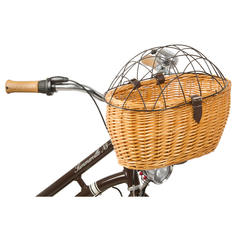 Load image into Gallery viewer, M-Wave Wicker Pet Basket with Cover - Front Angle

