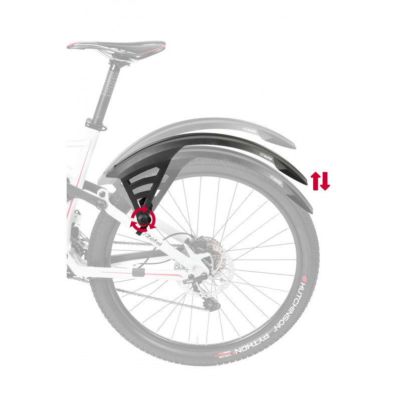 Load image into Gallery viewer, Zefal Deflector RS75 Rear Mudguard - Adjustability
