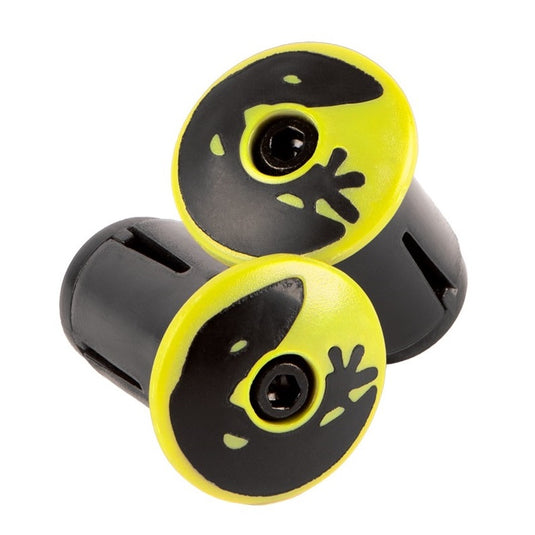 Lizard Skins Road Bar End Plugs Neon Yellow