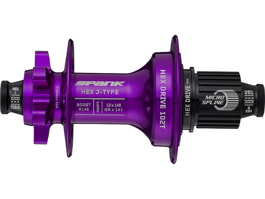 HEX-_J-TYPE_Boost_R148_Microspline_Hub_Purple