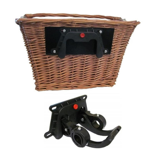 Cane Basket with QR Bracket - With Bracket Fixings